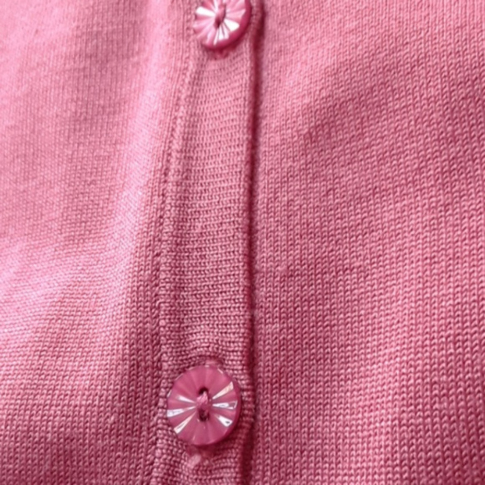 Pendleton Button Up Cardigan Sweater Pink - image 3